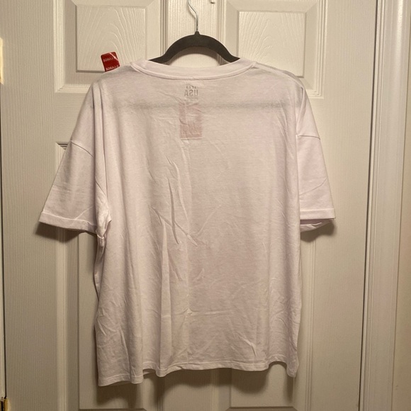 Team USA White T-Shirt with Red and Blue Print… - Picture 2 of 7